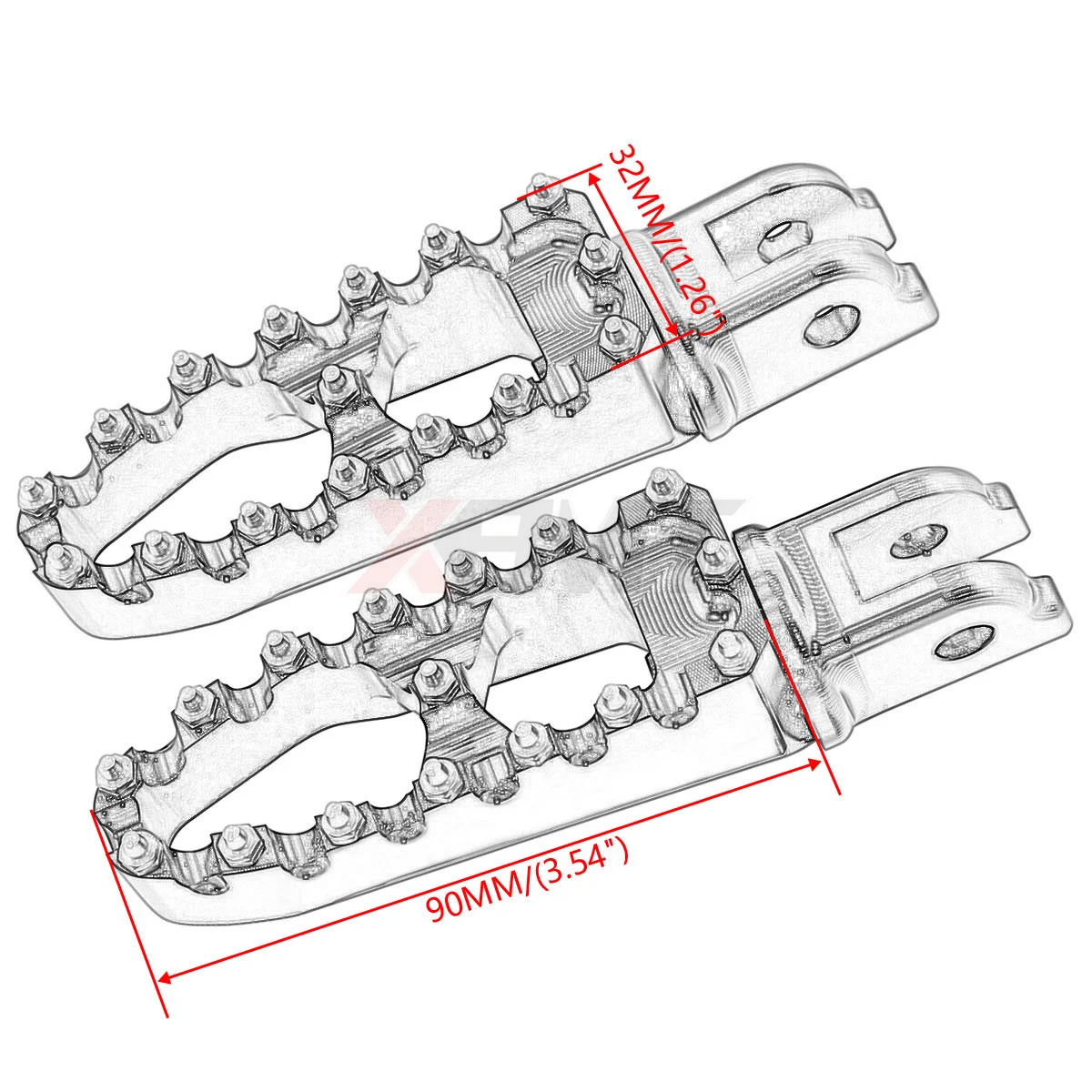 CNC Foot Pegs Pedal For Harley Softail FLSB FXBB FXBR FXLR FXBRS 114 FXDRS FXFB FXFBS Slim Fat Street Bob Low Rider 2018-2023