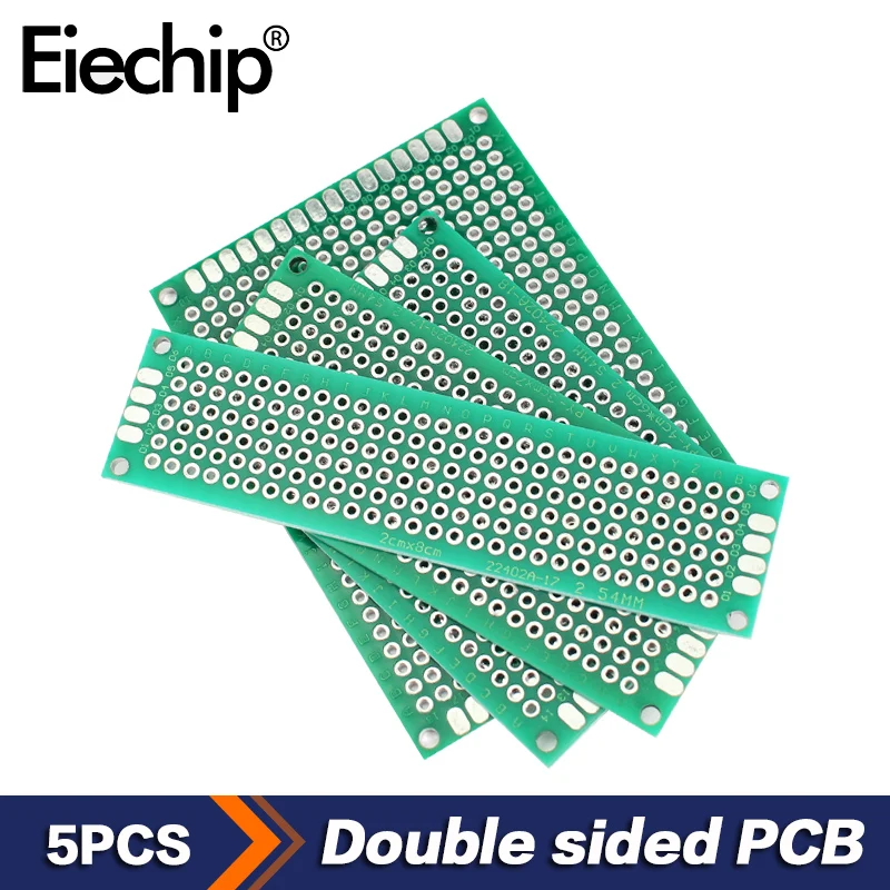 5PCS/Lot PCB circuit board Double Side Prototype Diy Universal board 2*8 3*7 4*6 5*7CM For Arduino electronic board