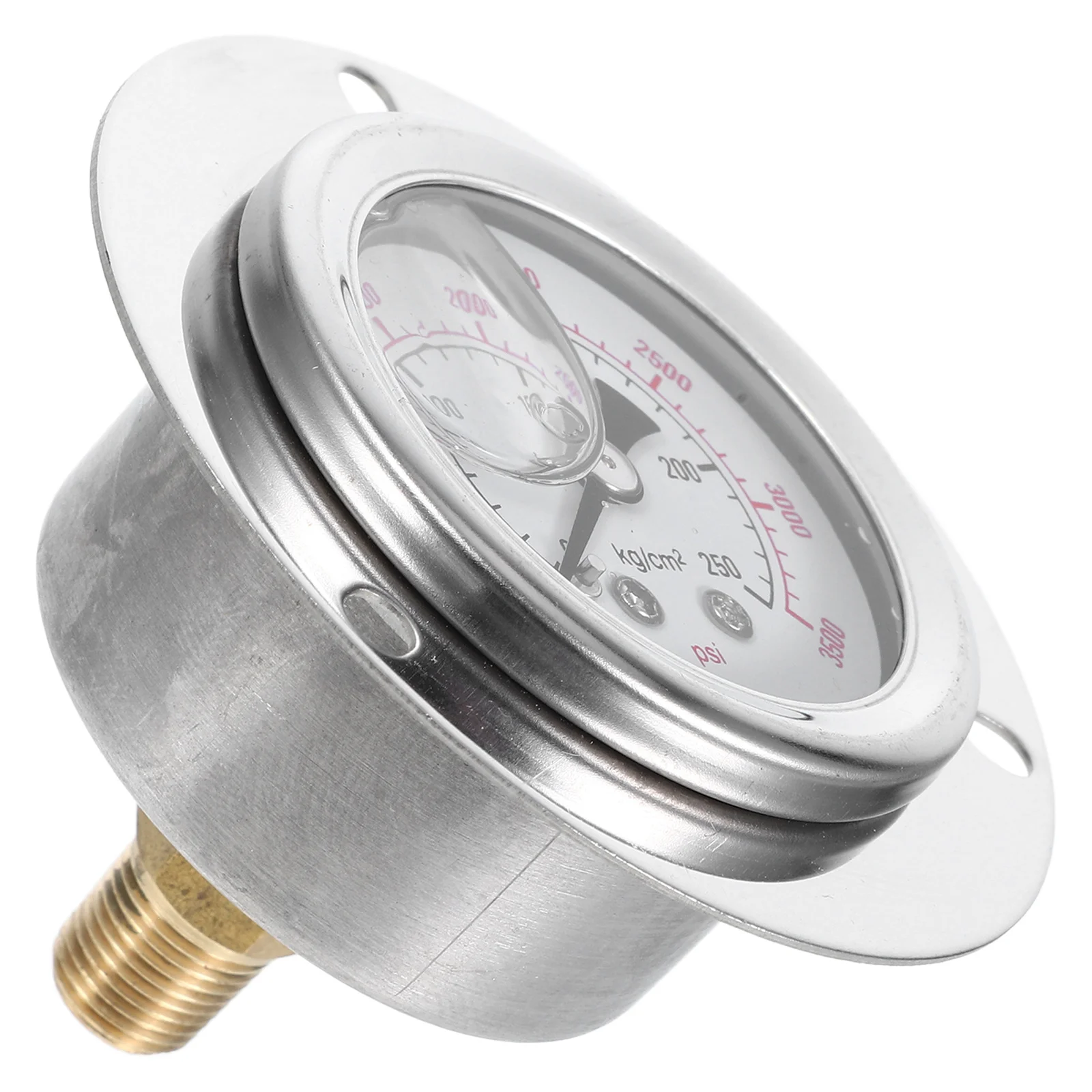 

Flanged Pressure Gauge Shockproof Design Industrial Liquid Pressure Meter Panel Mount Measuring Tool Measuring Tool