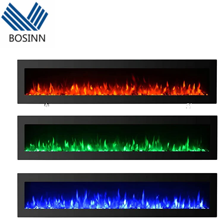 TV Stand with Electric Fireplace Ornament Smart Lighting Wall Mounted Table Decorative Flame Lamp Fireplace