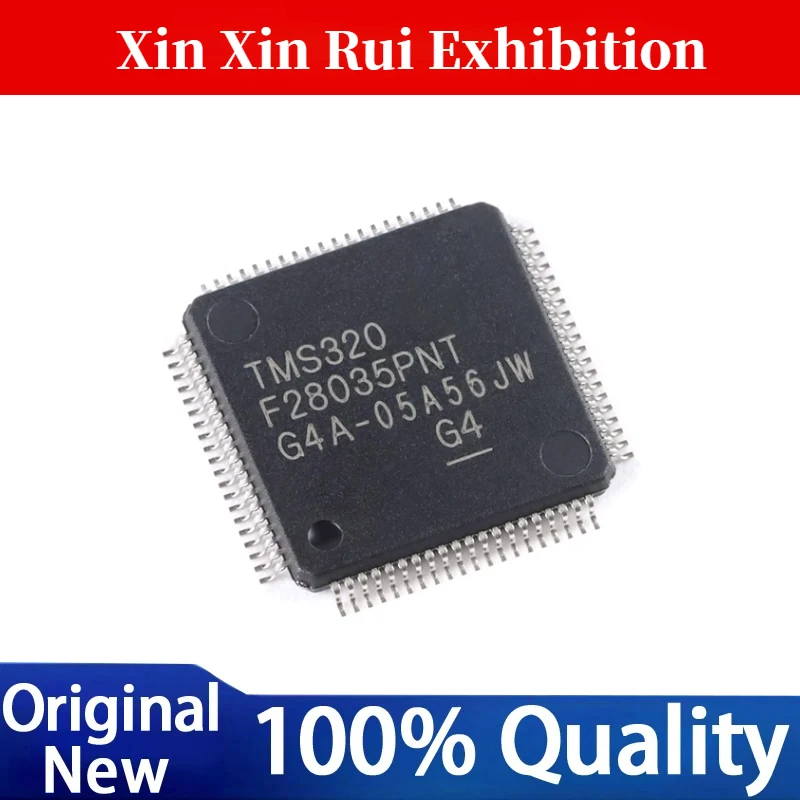 TMS320F28035PNT 100% New Chipset electrónica  LQFP-80(12x12) C2000™ MCU with 60MHz frequency, 128KB flash memory and CLA