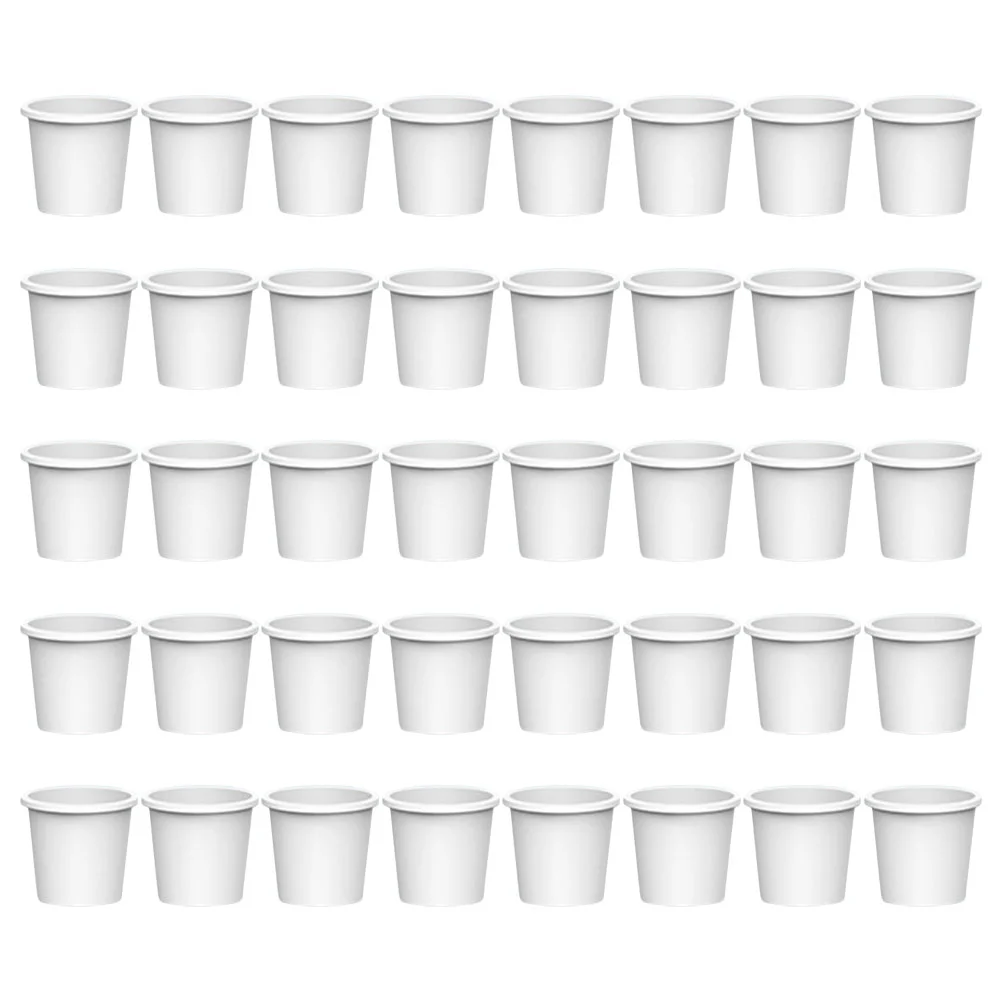 

40 Pcs Toys Children's Water Dispenser Paper Cup Kids Mini Cups Pretend Accessories for Small White Drinking Banquet