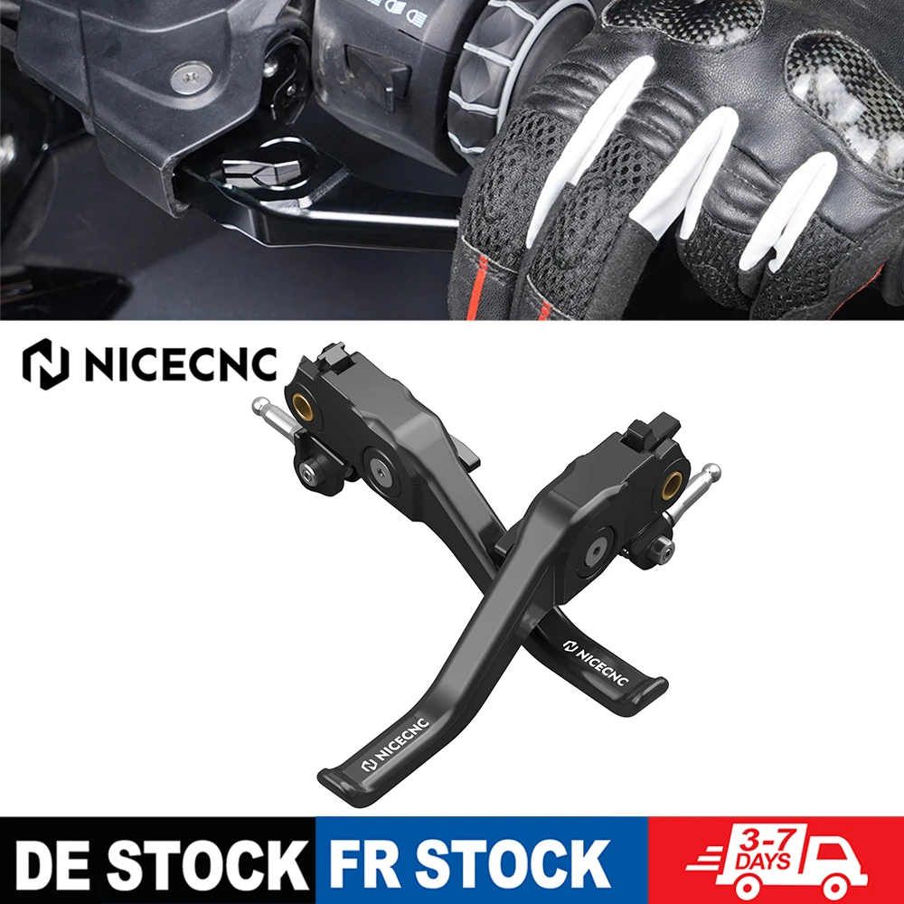 (Stock UE) Leva Freno e Frizione Corta per BMW R1200GS Adventure 2014-2018, R1250GS Adventure 2018-2024, R1200 1250 GS R/RS/RT