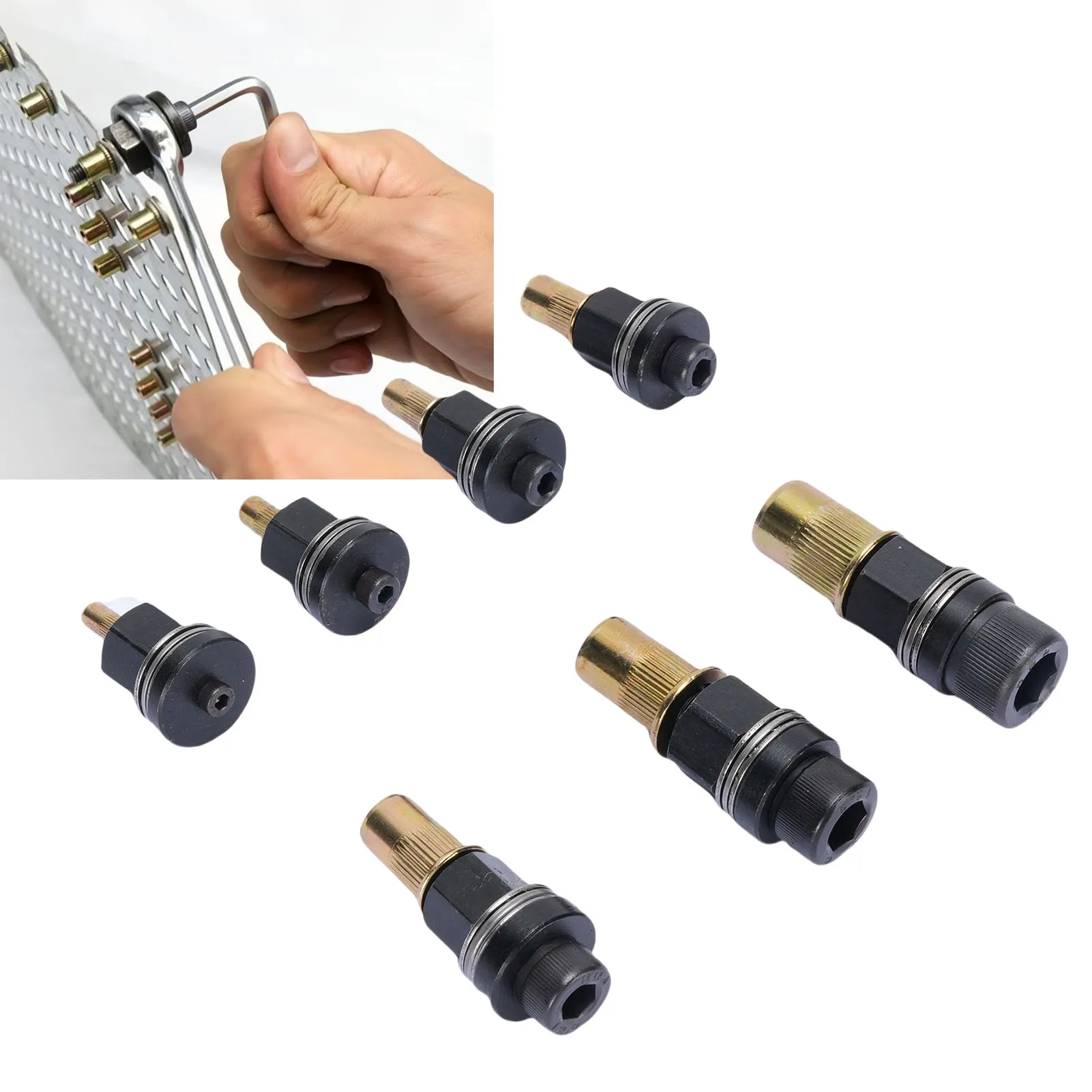Manual Rivet Nut Tool Set M12 M10 M8 M6 M5 M4 M3 Multifunctional Hand Rivet Nut Tool Kit for Furniture