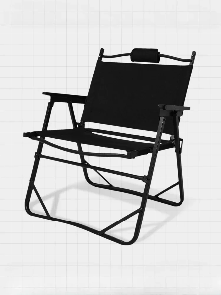 Portable Outdoor Folding Chair Camping Chair Kermit Chair Aluminum Alloy Outdoor Black Blue Strong Load-Bearing Safe Stable