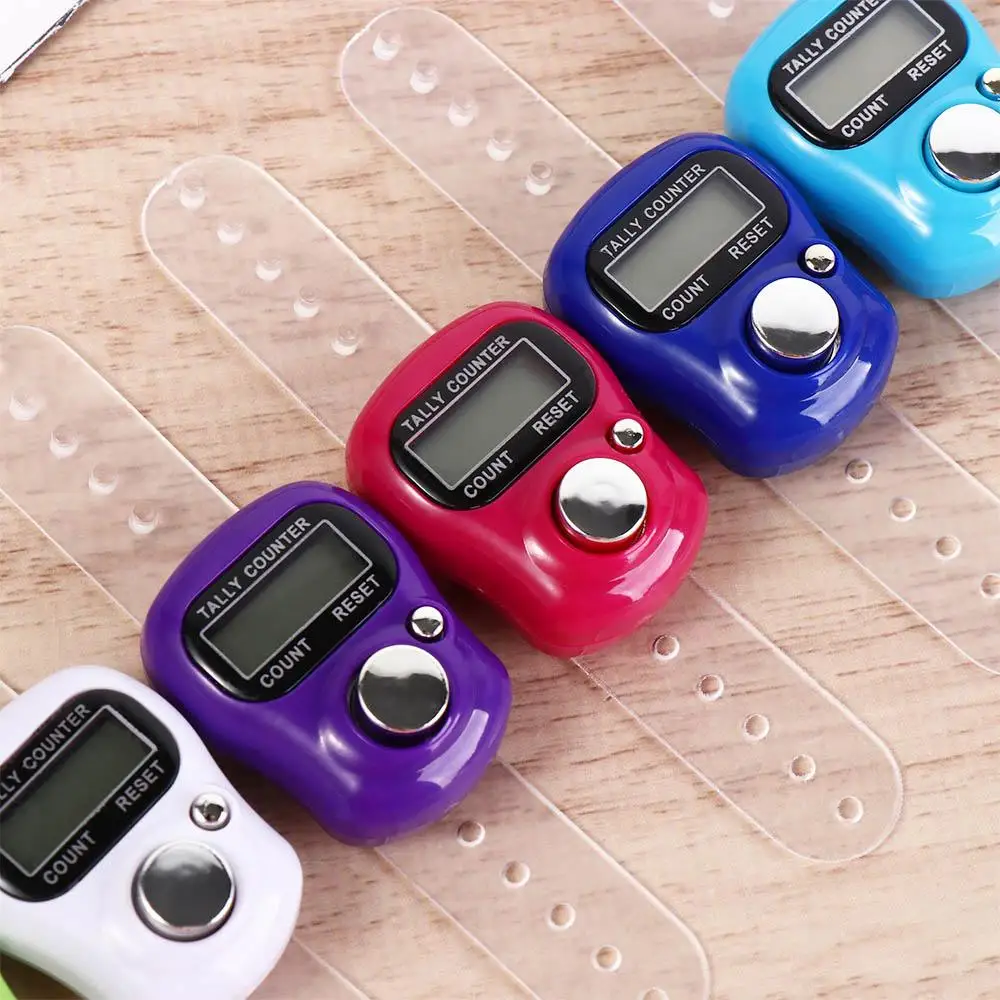 Mini Finger Ring Tally Counter Electronic Digital Knitting Row Counter Hand Held Manual Thumb Count Instruments Stitch Marker