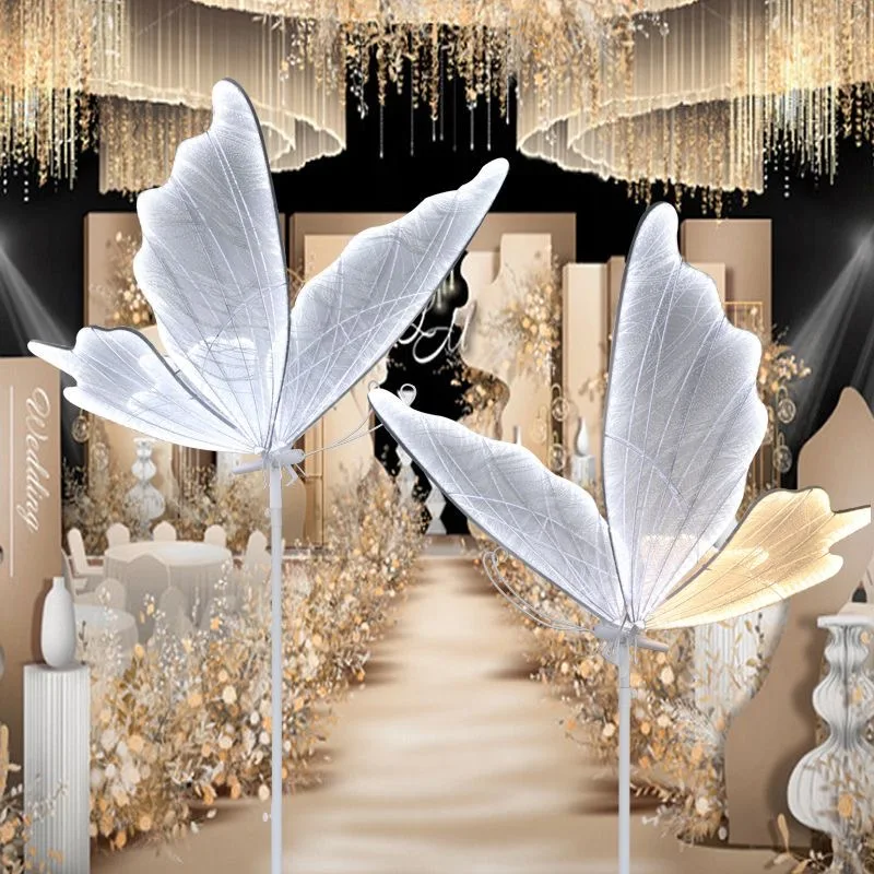 Butterfly Wedding Decor floor light with base LED Lace Ceiling Lamp Romantic Creative Lamps Road Load Walkway Party Stage Lights