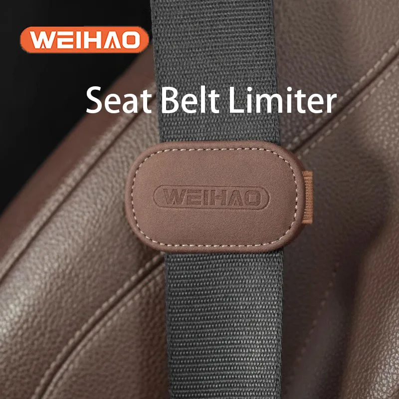 

New WeiHao Car Safety Shoulder Protection Belt Limiter Safety Belt Anchor Elastic Pregnant Automotive Accessories Decoration