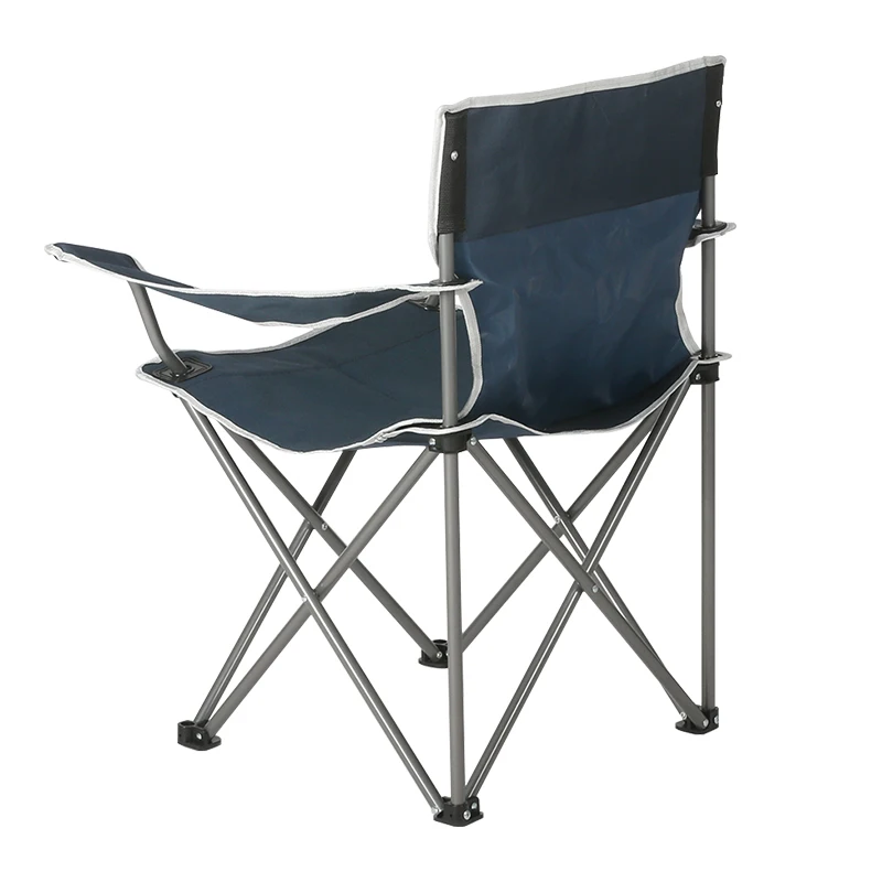 Outdoor Folding Chair Portable Picnic BBQ Chair Folding Outdoor Metal Camping Chair with Cup Holder
