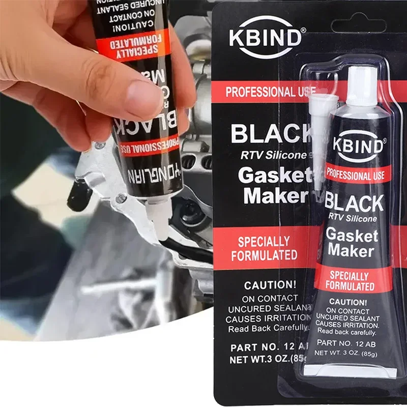 Oil Resistant Engine Car Sealant RTV Silicone Gasket Manufacturer Black High Temperature Sealant, High Adhesion Car Sealant C1B3