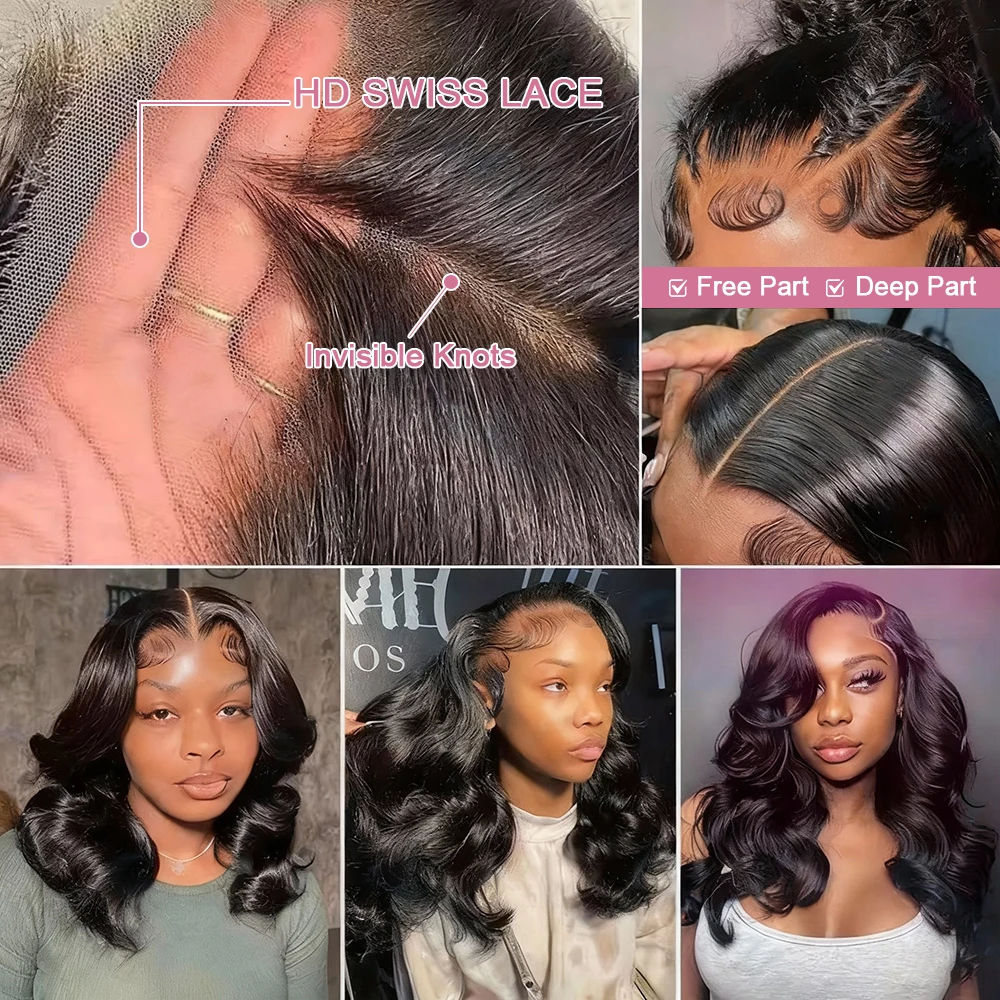250% Geen lijm 13x4 HD Transpa - Pre Parted 13X4 Lace Front Bob Wig recensie en prijs