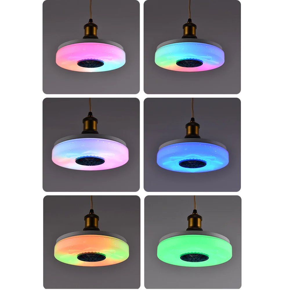 LED Music Ceiling Light 36W Bluetooth Bedroom Lighting Remote Control AC85-265V for Home Living Room RGB Modern Ceiling Light