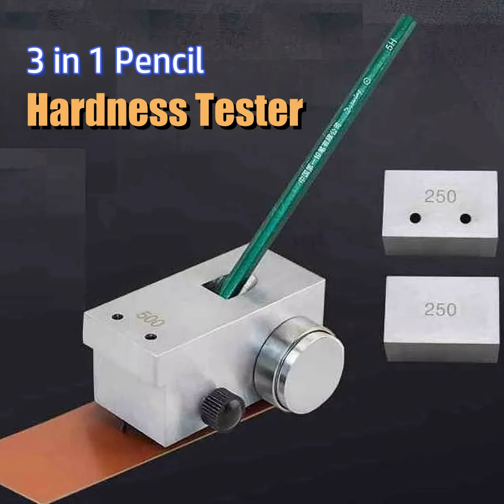 

New 3 In 1 Portable Pencil Hardness Tester Meter Durometer 500g 750g 1000g QHQ-A Pencil Hardness Tester
