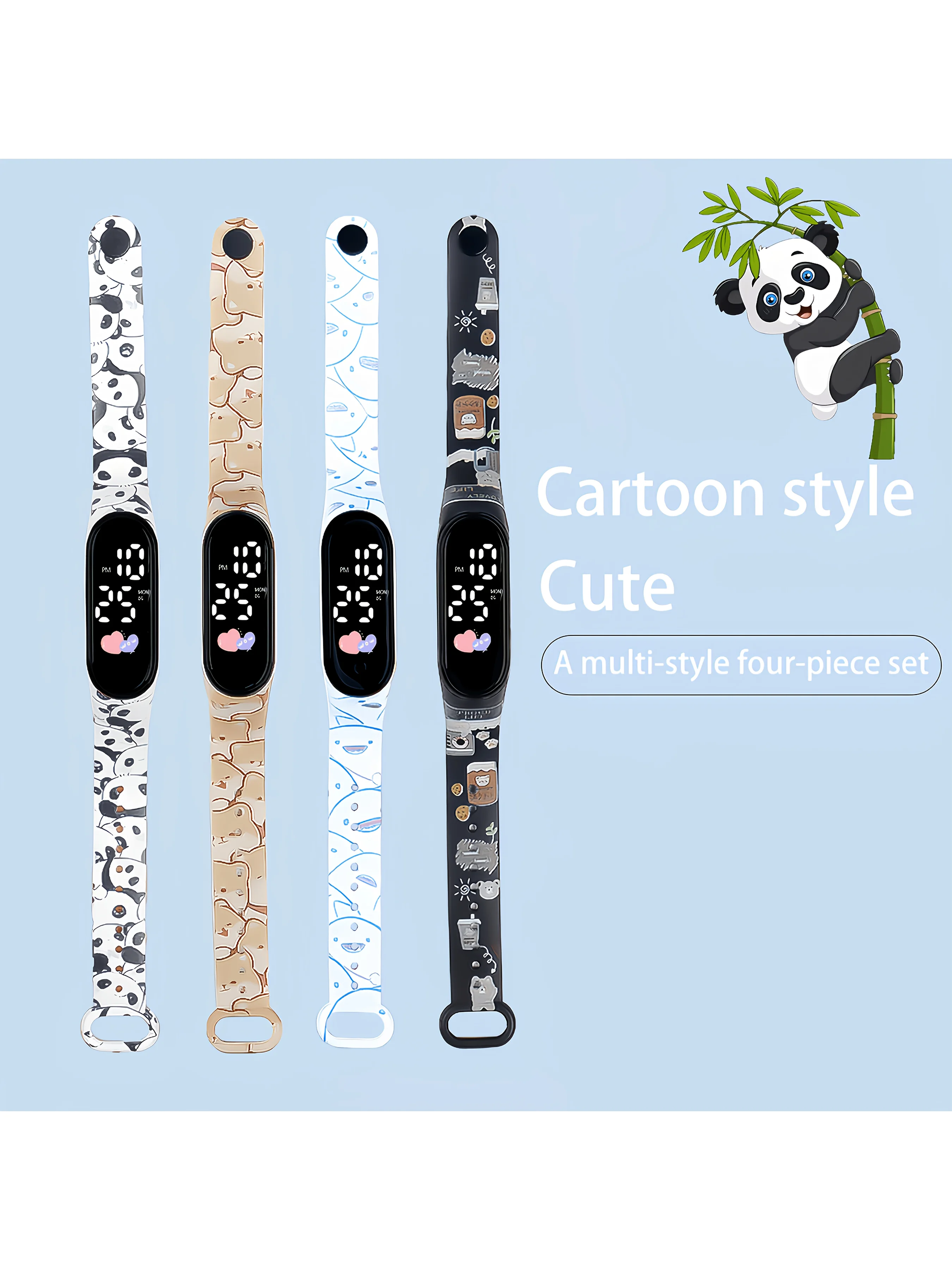 

Новые часы с инновационным дизайном, оснащенные простым светодиодным цифровым дисплеем для четкого отображения времени. Ремешок удобно сидит на руке, подходит для использования.