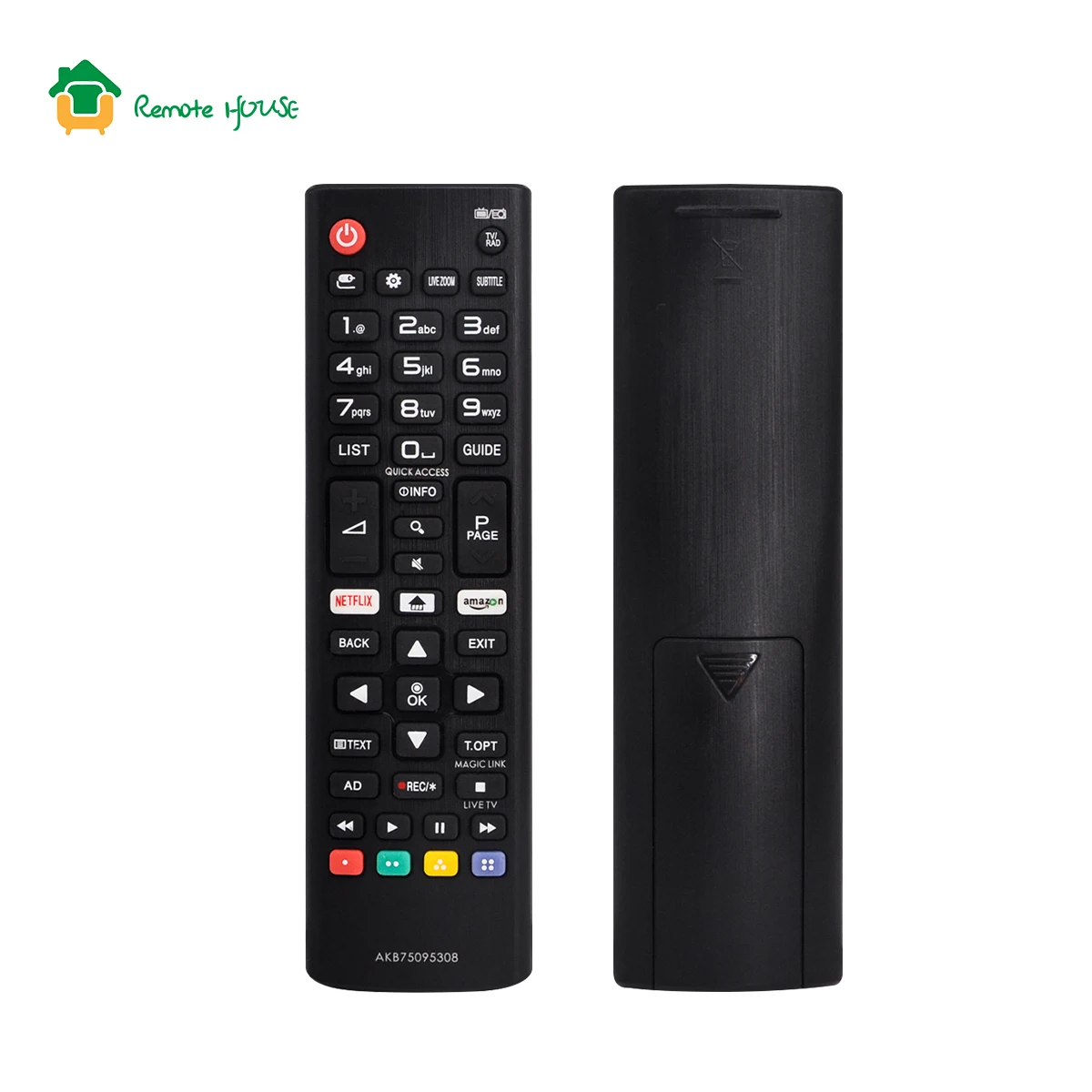 AKB75095308 – pilot do telewizora, kompatybilny z modelami Smart TV 43UJ630V i 55UJ639V. Zamienny pilot z przyciskiem obsługującym dotyk. — zdjęcie produktu 3