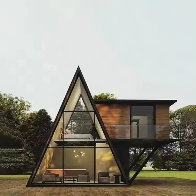Triangular House Outdoor Modern Style Prefabricated Mobile Home Small House Hot Sale Expandable Luxury Small Triangle House