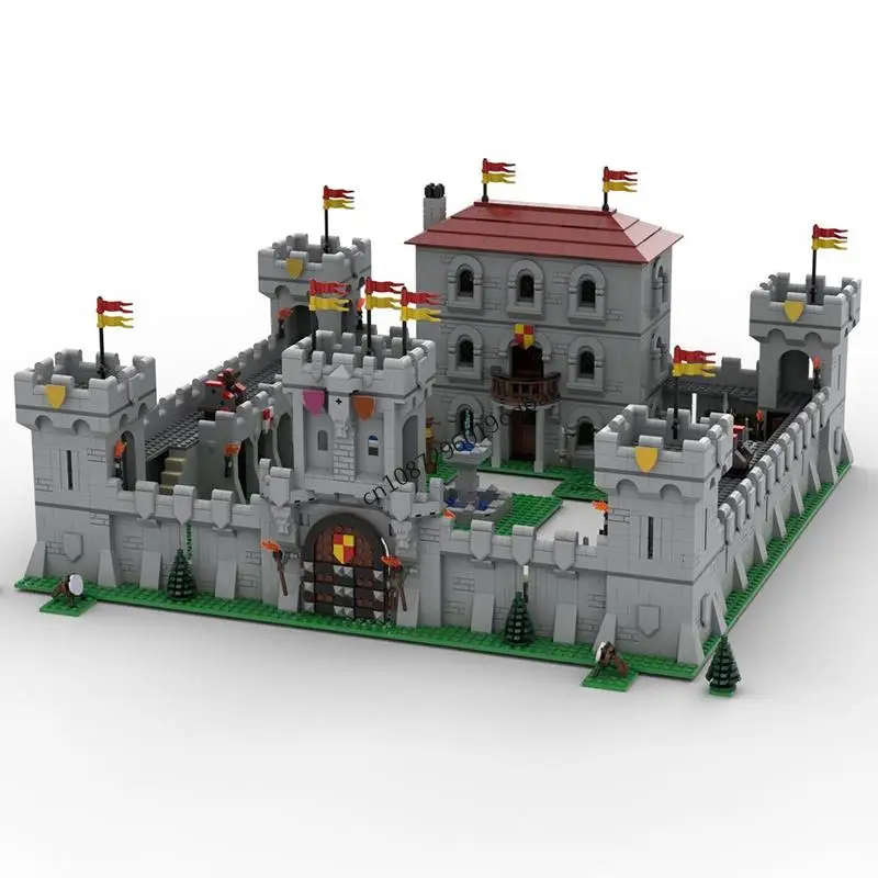 

Новинка, 4561 шт., Moc, европейский средневековый вид на улицу, тренировочная крепость, модель замка, сделай сам, креативные идеи, детские игрушки, подарки на день рождения, блоки