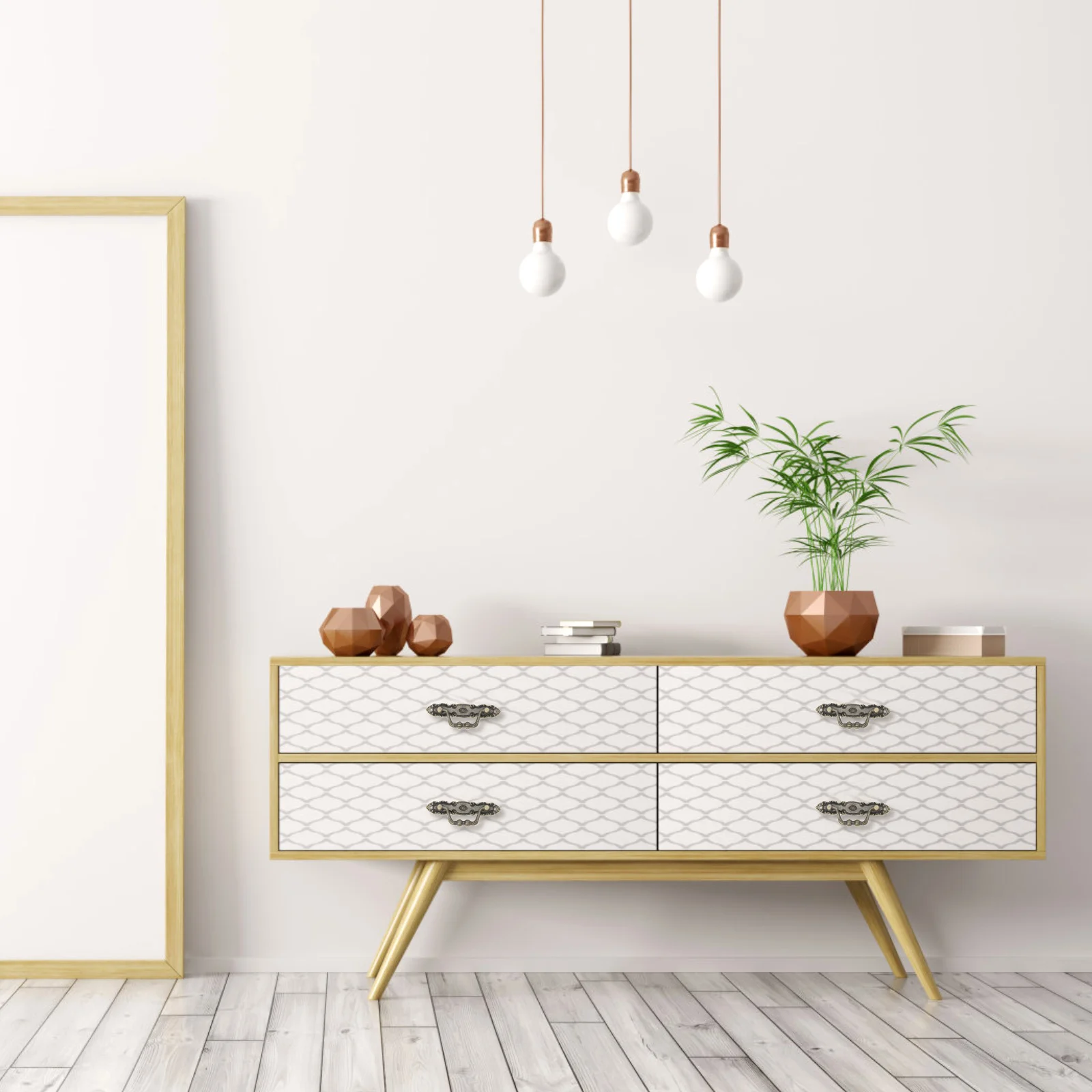 

4Pcs Retro Cabinet Handles Zinc Alloy Bronze Drawer Pulls Furniture Handles for Wardrobe Closet Wooden Case