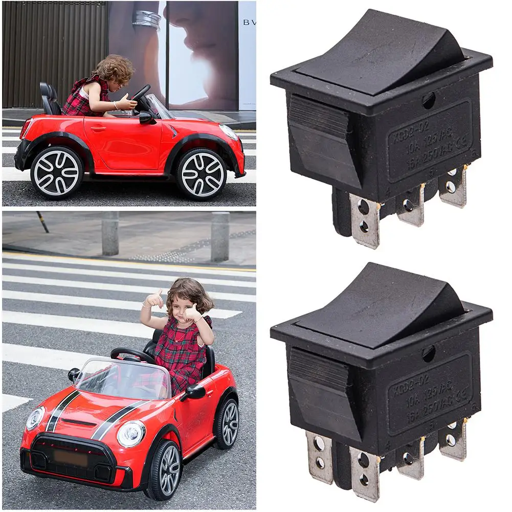 Joli au pied électrique pour enfants, voiture d'équitation, pédale de moto, interrupteur à bascule bricolage, jouets d'équitation 6/12 volts, A1I9