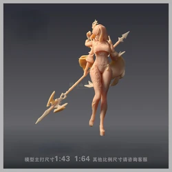 Game Anime peripheral figure Genshin Impact Shenhe 1/64 1/43 Resin white model GK Colorless model Classic hand do