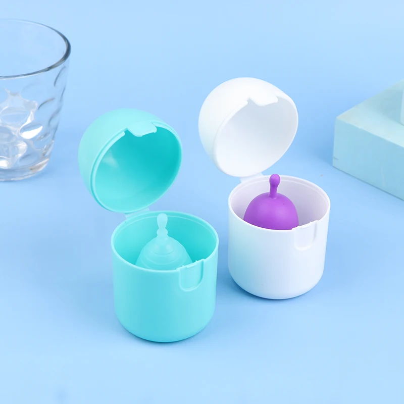 Menstrual Cup Desinfecção Storage Box, Saco Portátil, Higien Feminino, Apenas