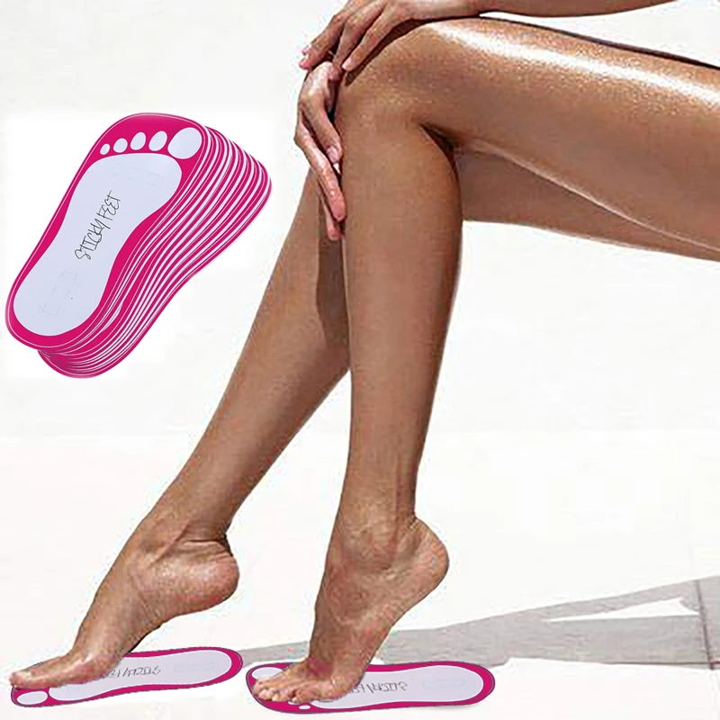 10 Pairs EVA Spray Tanning Feet Pads Protectors For Sunless Accessories Disposable Non-slip Seaside Beach Shoes 2 Colors