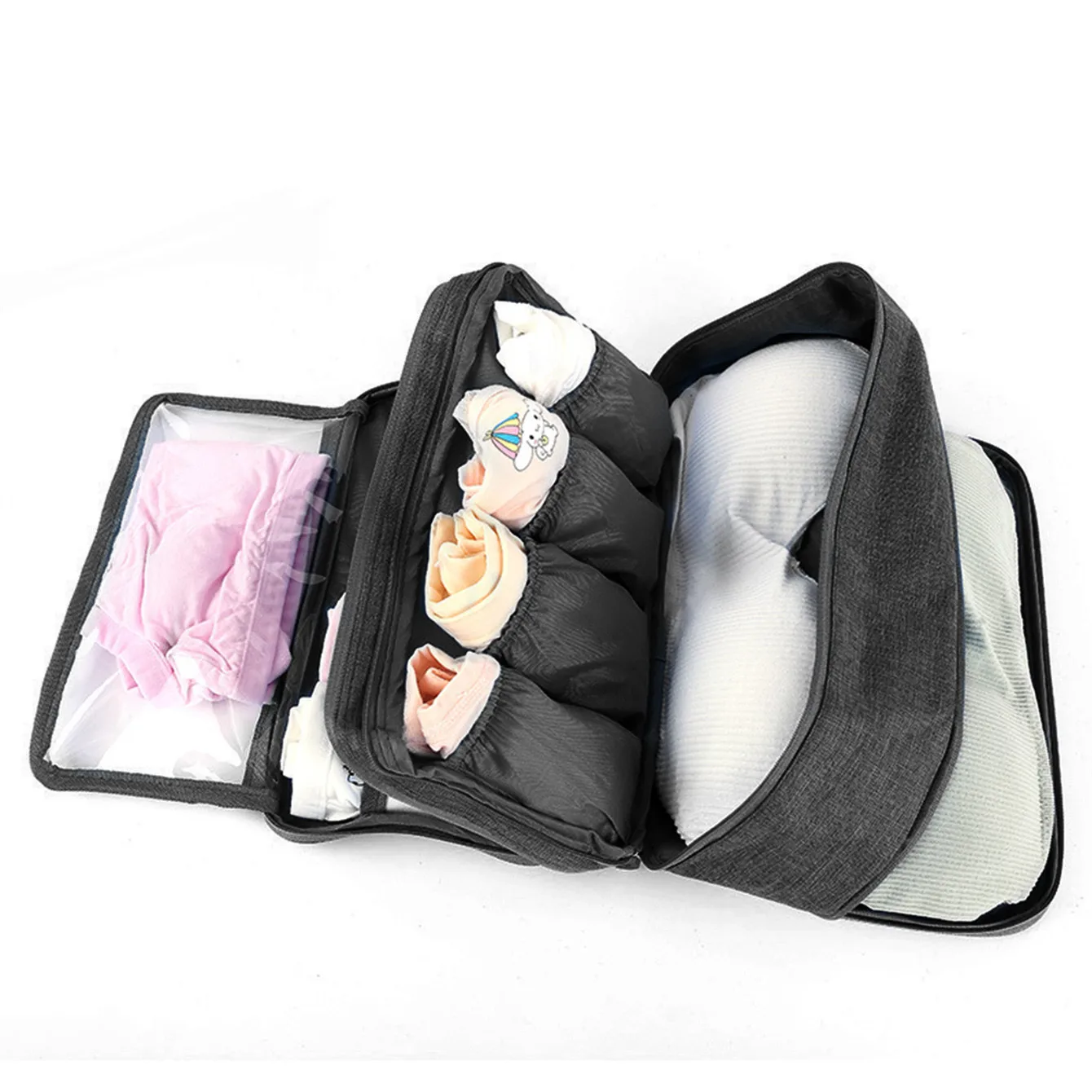 Underwear Storage Bag Travel Bra Organizer Women Men Socks Cosmetics Clothes Pouch Stuff Goods Accessories Supplies Products