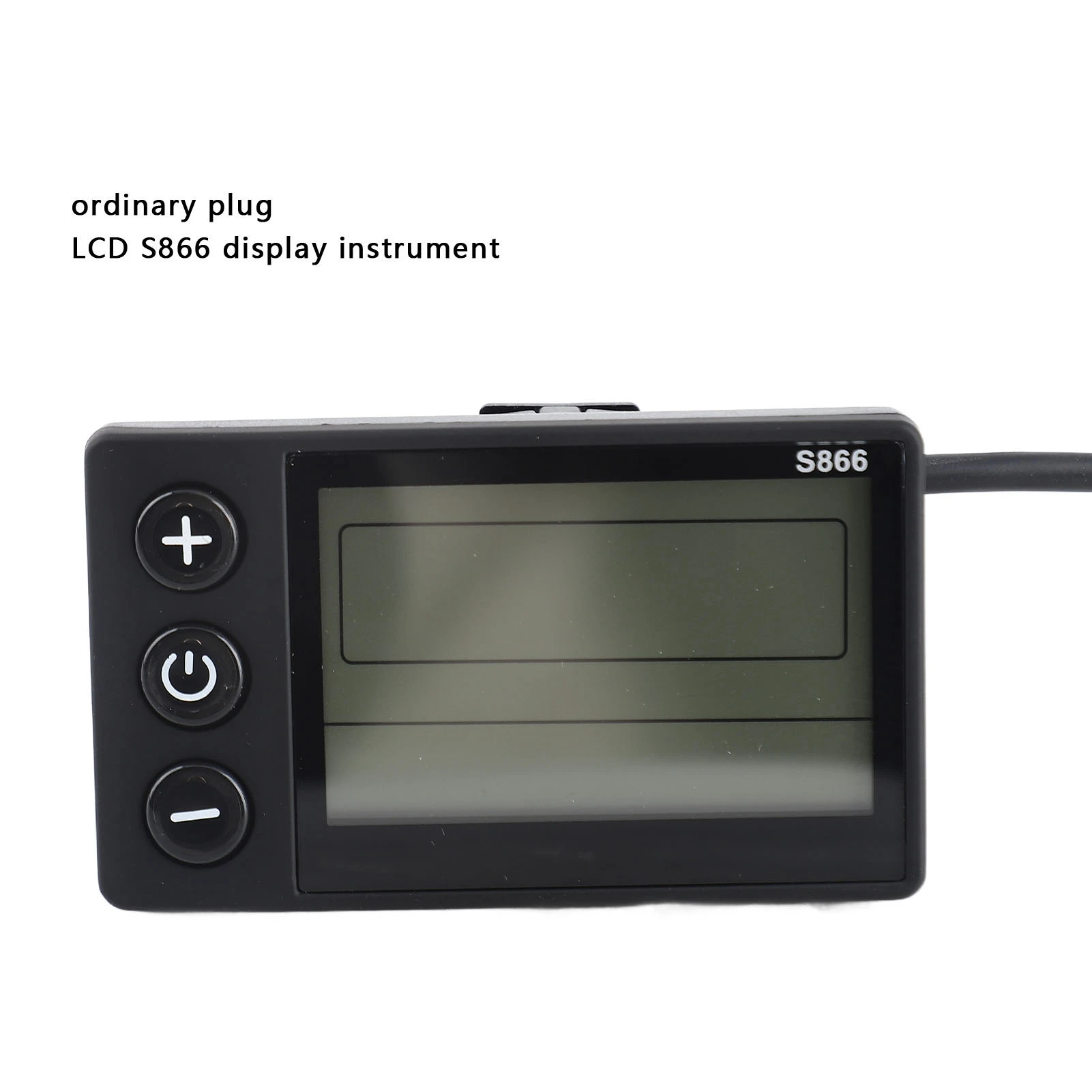 S866 Elektrofahrrad LCD-Display Messgerät 24V 36V 48V Elektroroller Bedienfeld mit SM-Stecker