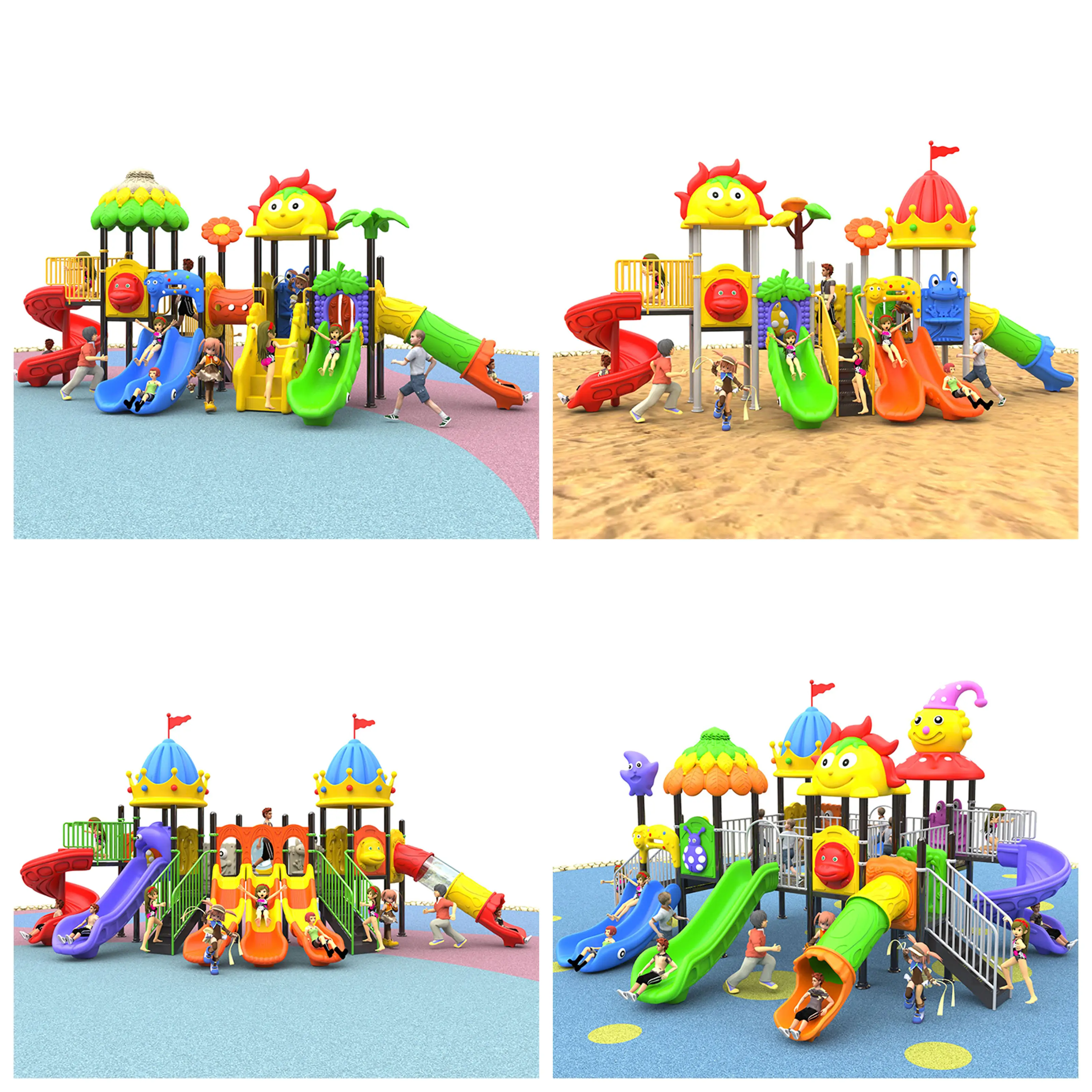 Outdoor Kleurrijke Plastic Gli - Kids Outdoor Adventure Park recensie en prijs