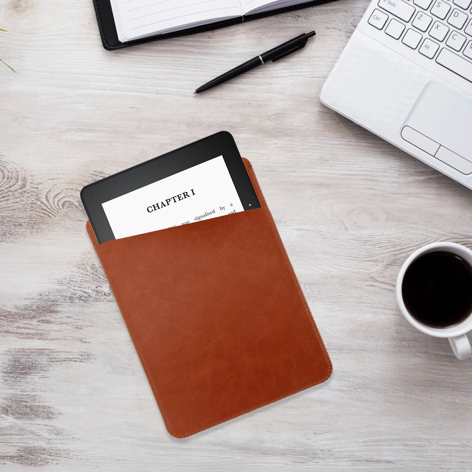 

Ebook Protective Case Durable Safe Non-fading One-hand Hold Cover Book Case Accessories Tablet PC