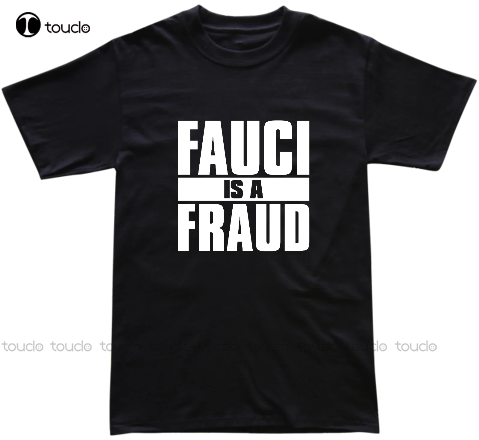 New Fauci Is A Fraud Basic White Graphic Short-Sleeve Men'S T-Shirt Cotton T Shirt Tee Mens T Shirt Custom Aldult Teen Unisex