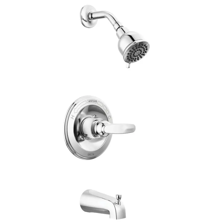 

Foundations 13 Series 2Spray Bathtub and Shower Faucet Set, Chrome Shower Head and Handle Set, Valve Trim Kit, Chrome BT13410 Va
