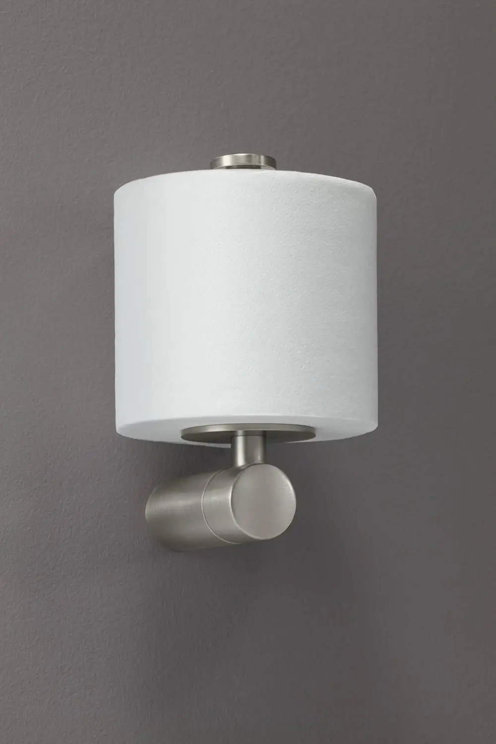 YB0409BN シングルポストモダントイレットペーパーホルダー、ブラッシュドニッケル