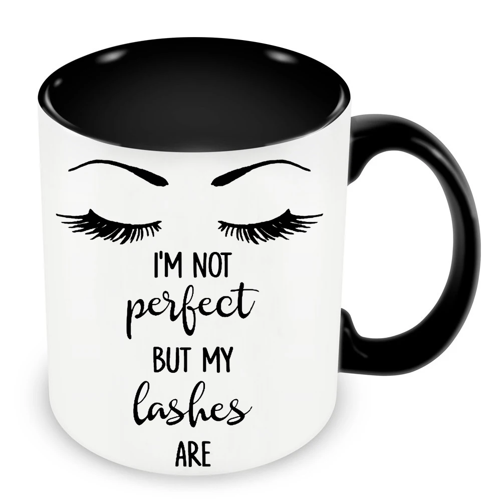 

Eyelashes Cups Girls Women Lady Makeup Coffee Mugs Tea Mugen Wife Girlfriend Gifts Home Decal Tableware Coffeeware Drinkware