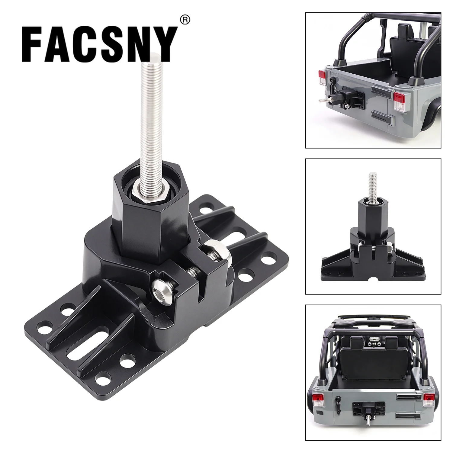 Universal Spare Wheel Bracket Tire Rack Wheel Holder Carrier for 1/10 TRX4 Axial SCX10 RC4WD Tamiya CC01 YK4071 RC Crawler
