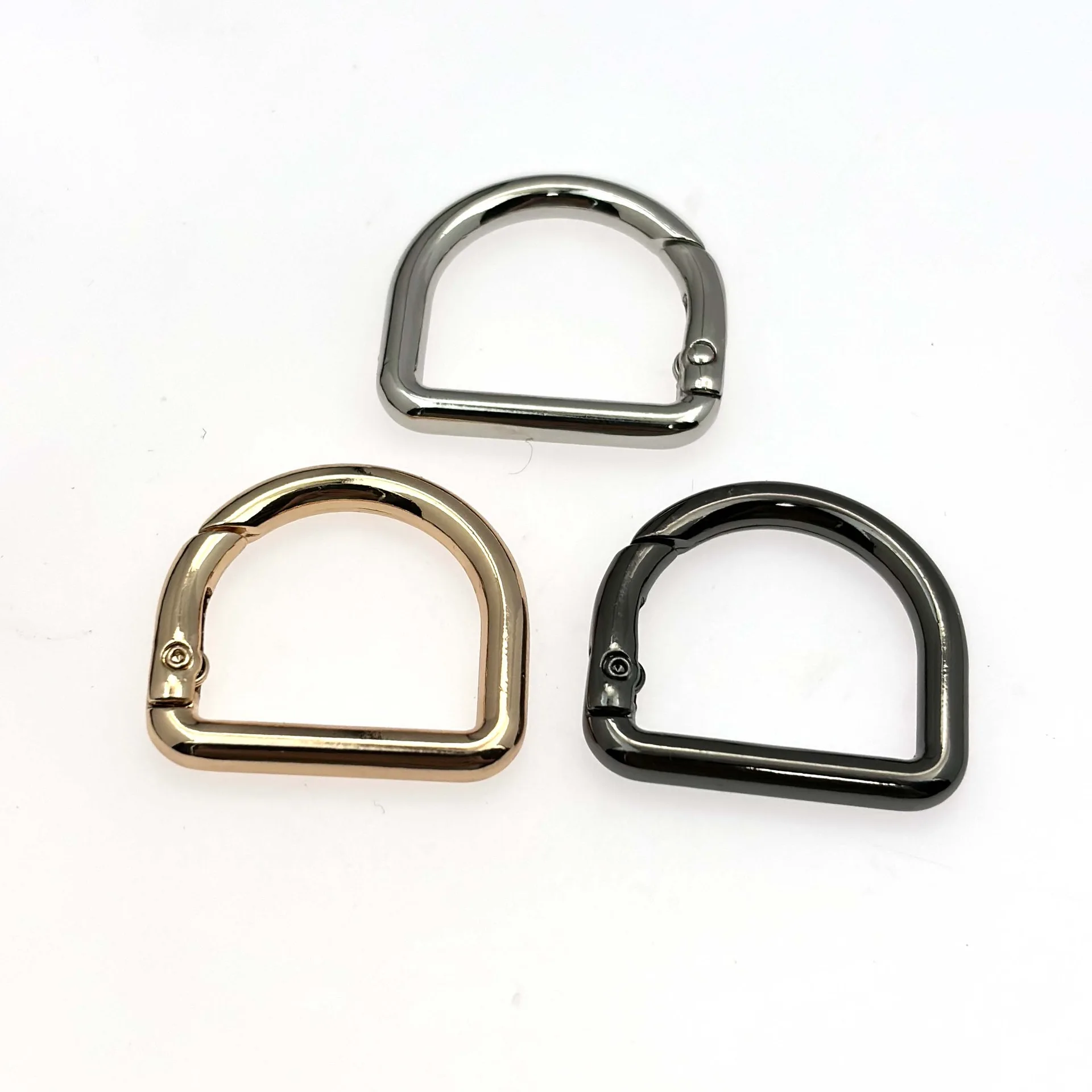 5pcs Metal D-Ring Buckle Set Adjustable Spring Hook Buckle for Handbag DIY Purse Making Hardware Accessories Wholosale