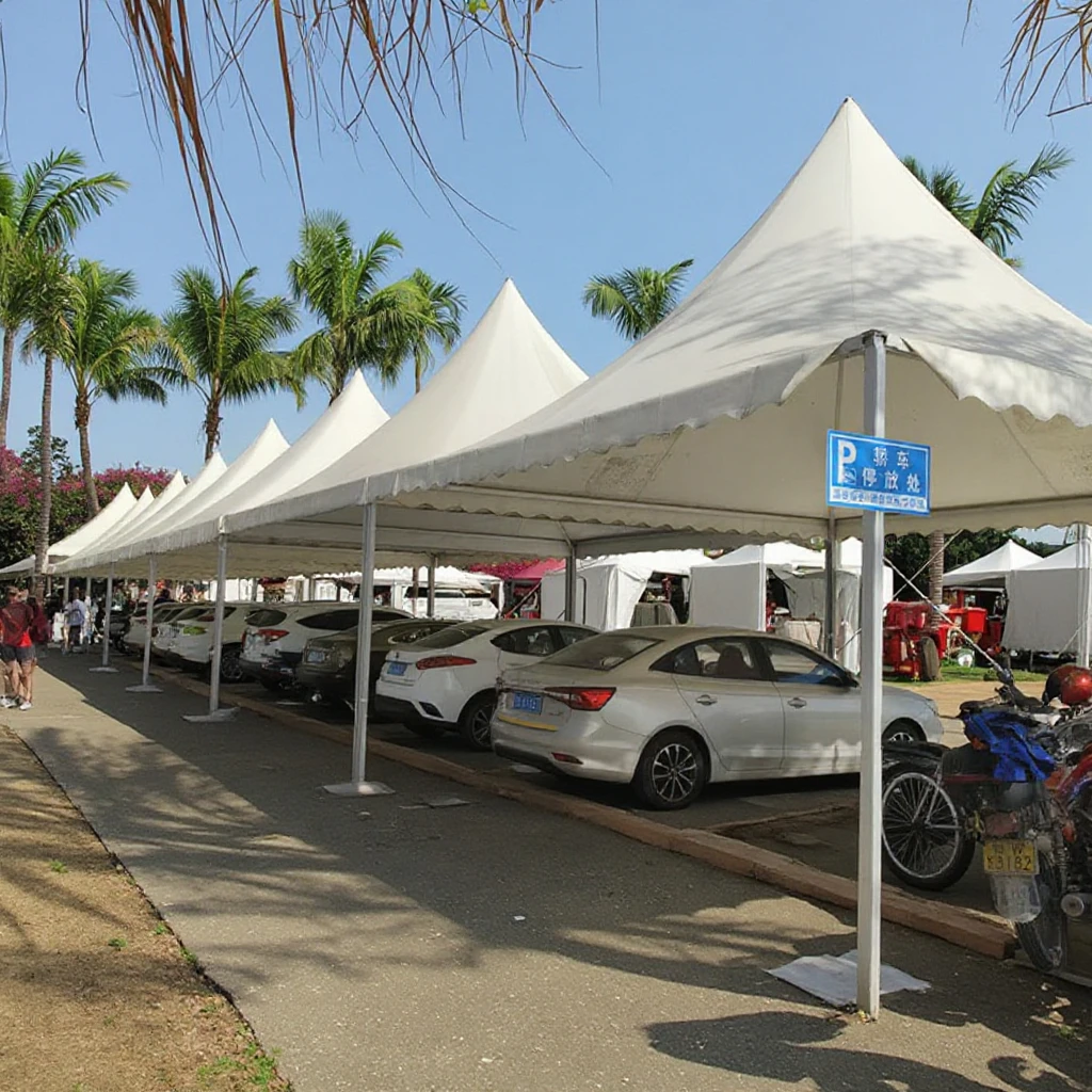 Best-selling Aluminum Pyramid Tent, Waterproof PVC Fabric, Suitable for Wedding Parties and Events.