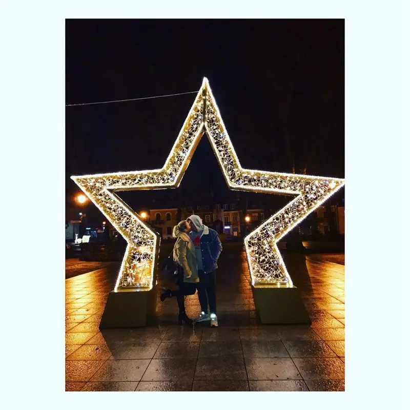 Custom. Hot Sale Waterproof LED Decoration 3D Large Star Motif Lights