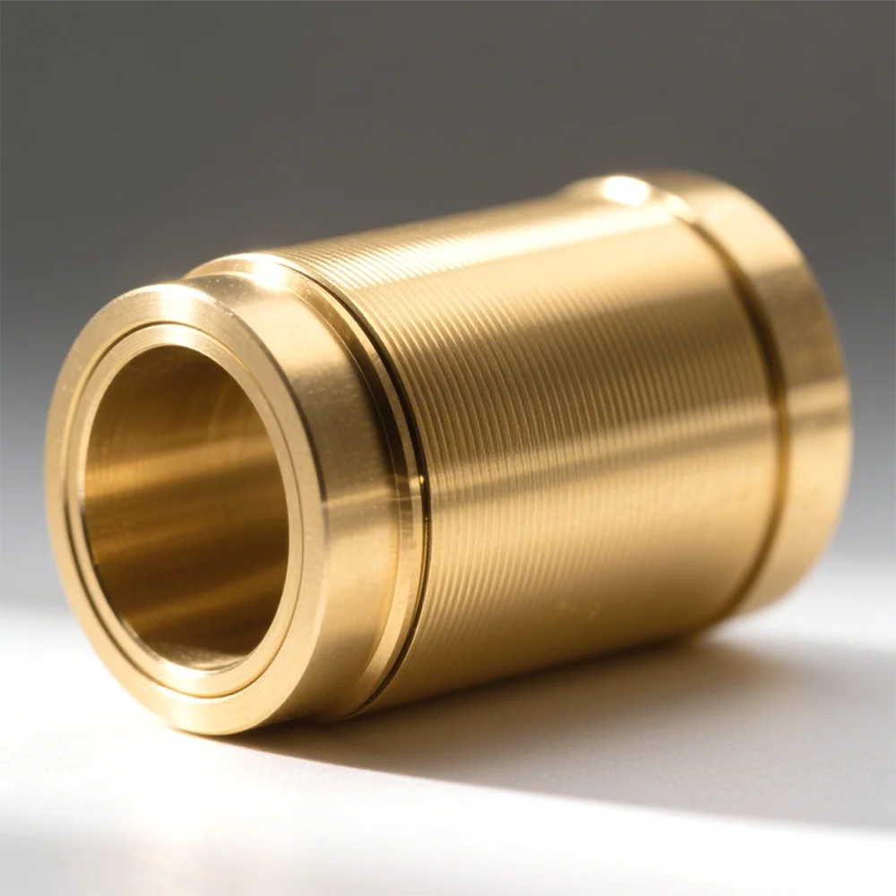 aangepaste OEM CNC-bewerkingsservice Aangepaste koperen bronzen flensbus CNC-draaiende onderdelen 3D-printservice