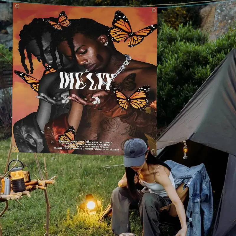 O-Opium Rap Playboi Carti Family Gatherings Outdoor Atmosphere Flags Camping Decorations Banners