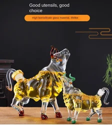 The Wine Decanter Charging Bull Liquor Decanter Made For Bourbon  Whiskey  Scotch, Rum  or Tequila 1000ml