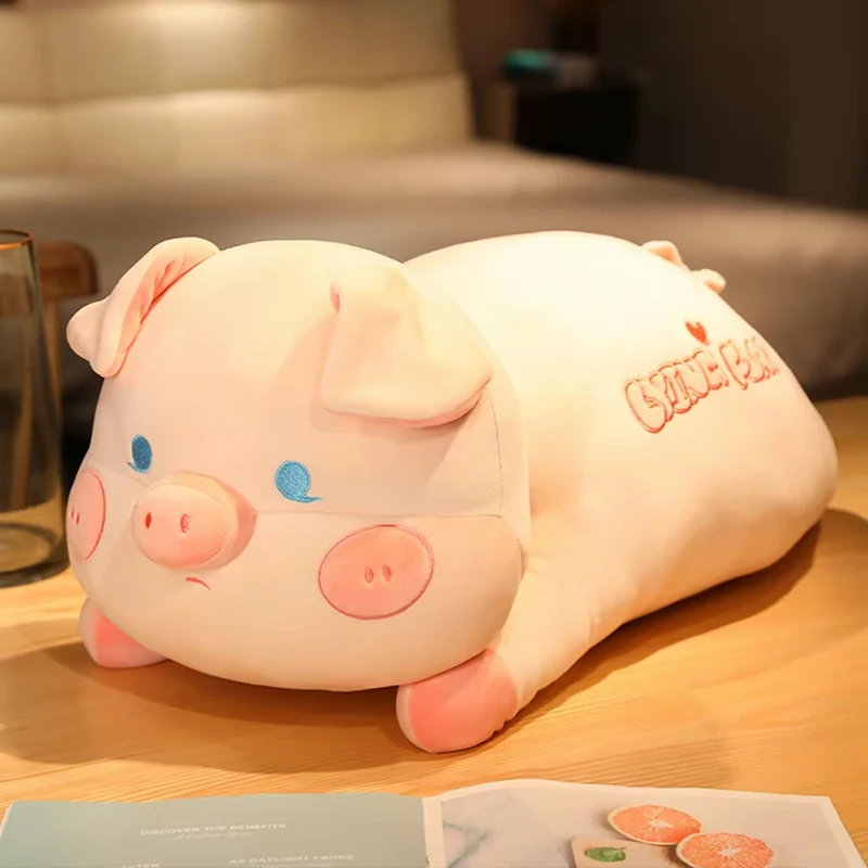 

Cute Lying Flat Animal Plush Pillow 3 Styles Pig Panda Black Cat Soft Fluffy Hugging Pillow for Nap, Sleeping, Sofa and Gifts.