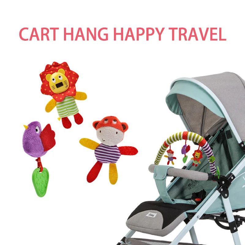 Bebê infantil Stroller Arch Toy, Play Bar, recém-nascidos divertidos, atividade sensorial, ajustável para Bouncer e carro, assento seguro, cama pendurada brinquedos