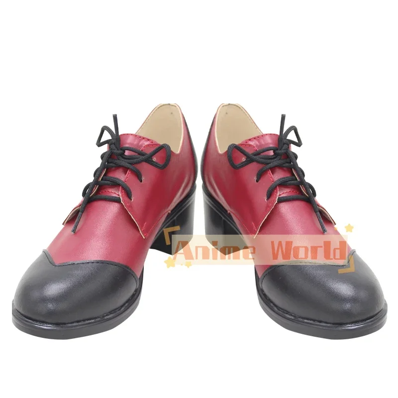 Game Twisted-Wonderland Riddle Cosplay Shoes PU Leather Shoes Custom Made Halloween Carnival Boots