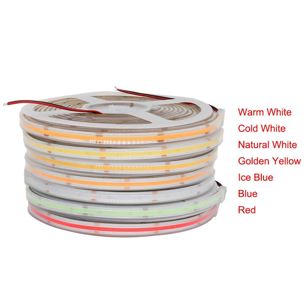 IP68 Waterproof COB Strip Light 12V 24V Outdoor LED Strip 3000K 4000K 6000K Flexible Ribbon LED Tape Light For Home Garden Decor