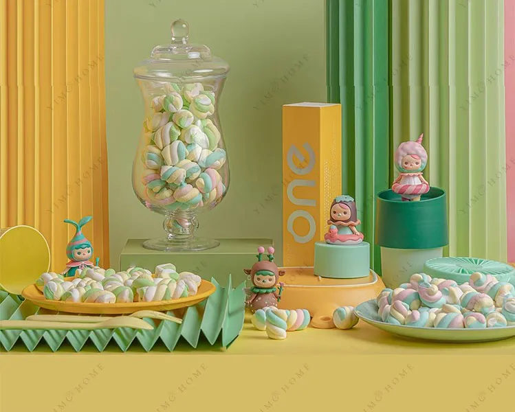 5 stücke Simulation Marshmallow Flache Rückseite Cabochon Gefälschte Süßigkeiten Künstliche Lebensmittel Dessert Dekor Leben Wie Home Dekoration Hohe Qualität – Detail 1