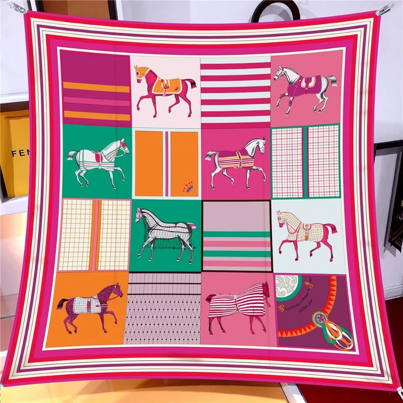 2025 novo francês listrado cor bloco xadrez cachecol versátil envoltório para ac escritório moda viagem frete grátis ​