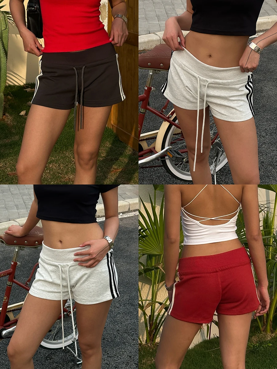 

Американские повседневные брюки в полоску с высокой талией, женские летние прямые брюки 2025 года, утягивающие, с высокой талией, для офиса