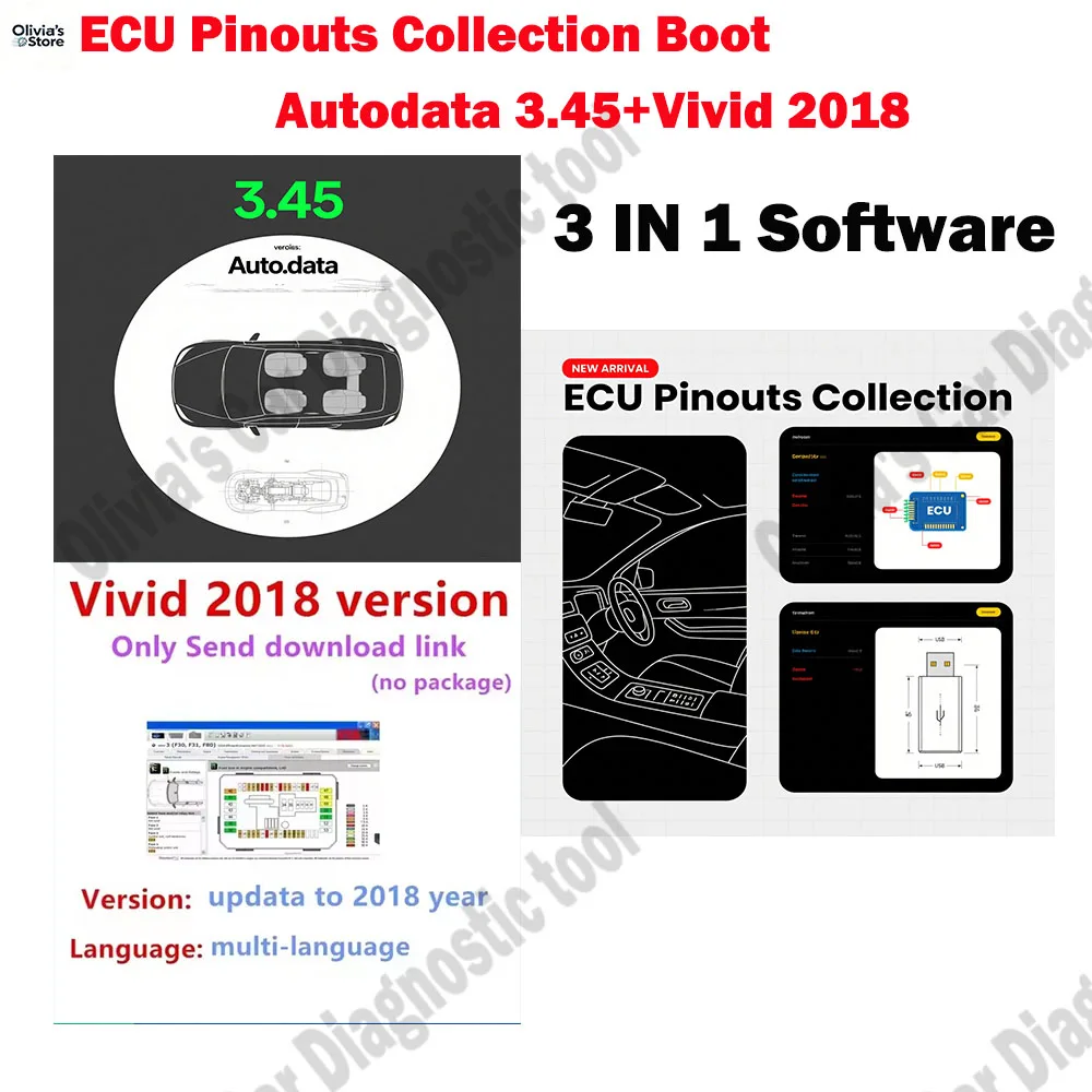 

Vivid 2018 workshop data+ Autodata 3.45 obd2 scanner Software+ ECU Pinouts Collection Boot Connections Control Unit Repair Files