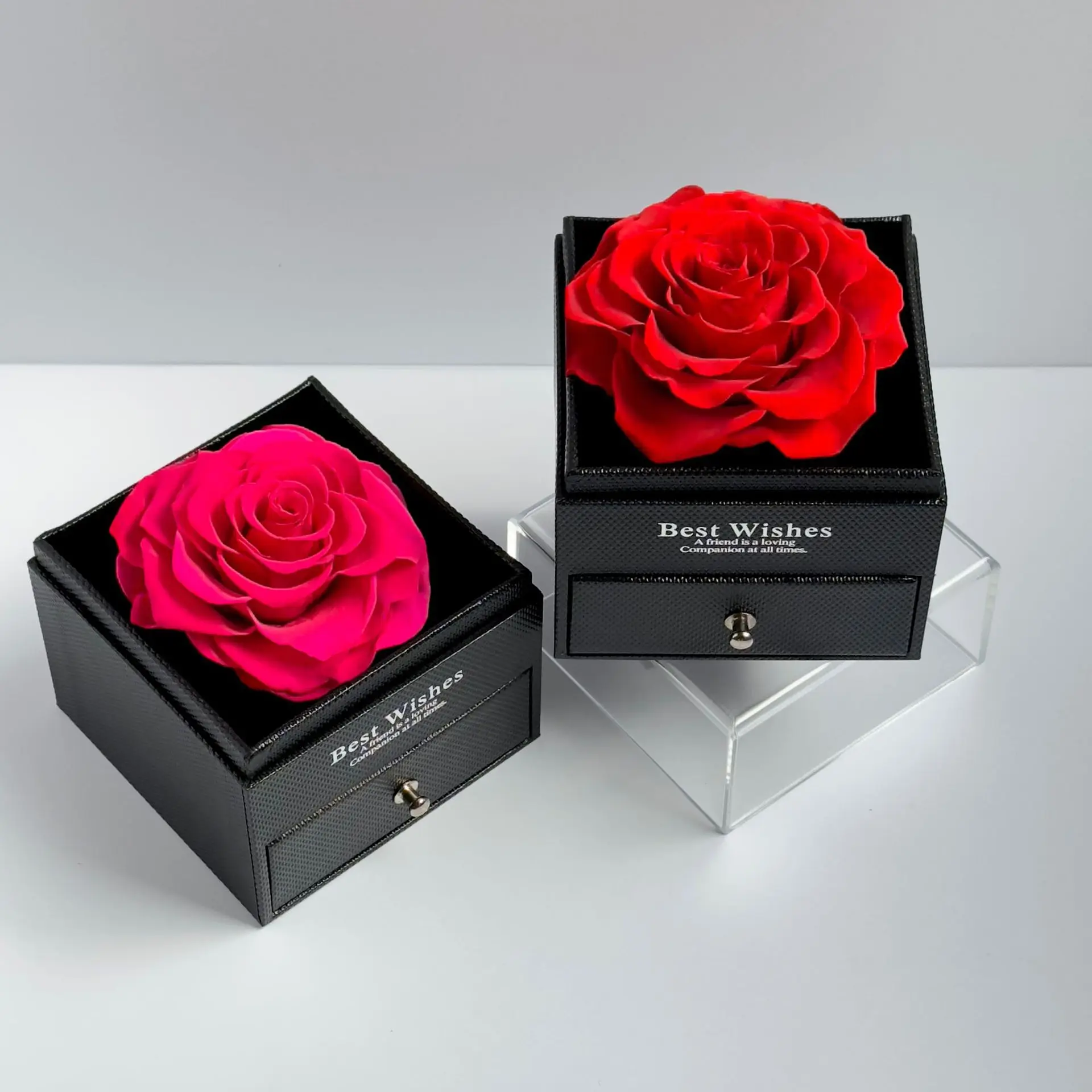 100 Languages ​​I Love You Projection Necklace Love Heart Pendant With Rose Gift Box For Girlfriend Mom 2024 Hot Romantic Gifts